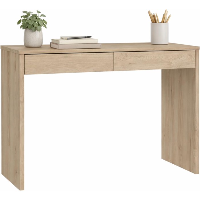 Mesa escritorio de estudio jucar oak roble110x49 x76 cm