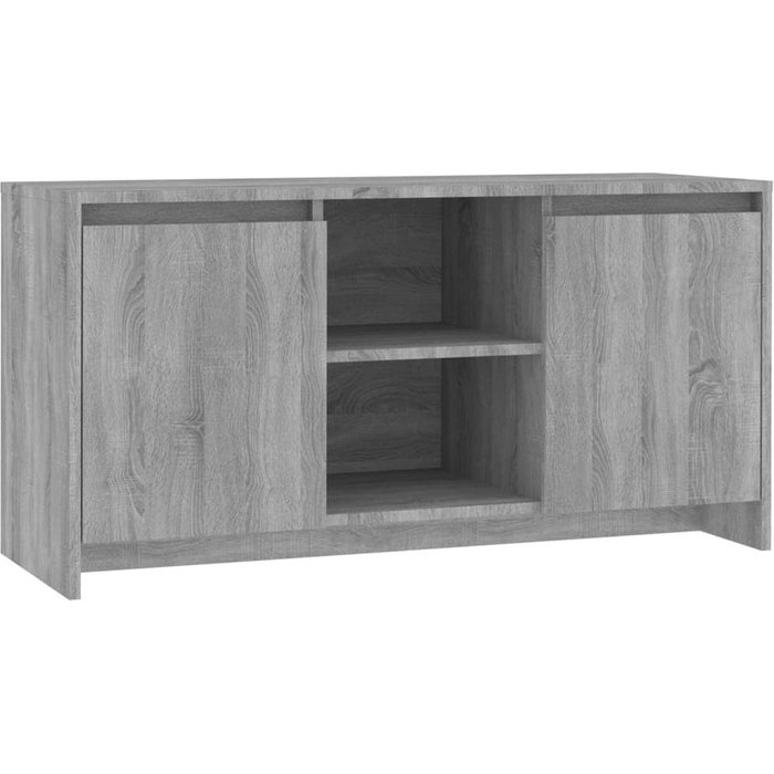 Mueble tv sonoma gris 102x37,5x52,5 cm aglomerado