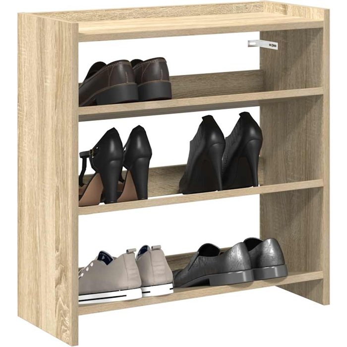 Maison exclusive - mueble zapatero madera contrachapada roble sonoma 60x25x62 cm
