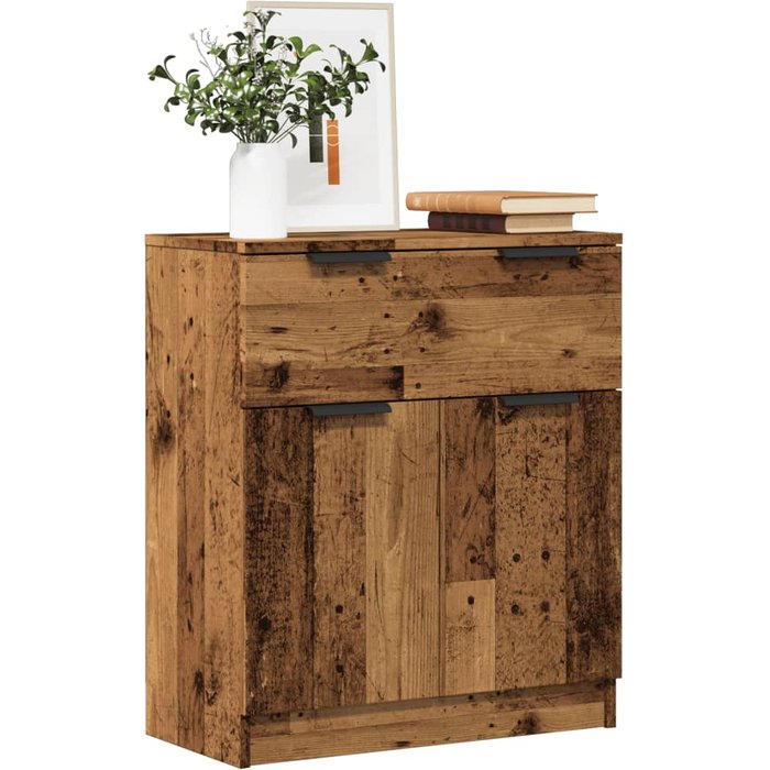 Aparador de madera vieja 60x30x70 cm de madera contrachapada