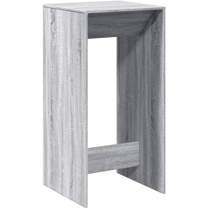 Mesa alta de bar madera ingeniería gris sonoma 51x50x103,5 cm