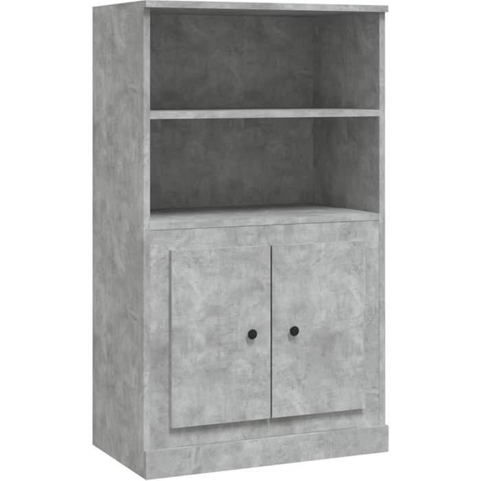 Aparador de madera contrachapada gris hormigón 60x35,5x103,5 cm - comfortxl