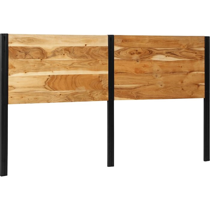 Cabecero 180 cm madera maciza acacia y hierro cfw1060018