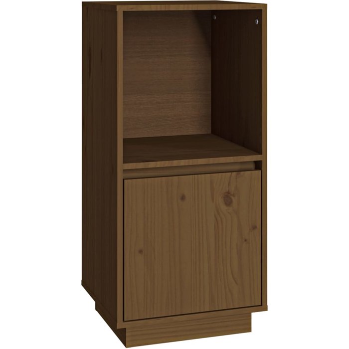 Aparador de madera maciza de pino marrón miel 38x35x80 cm - comfortxl