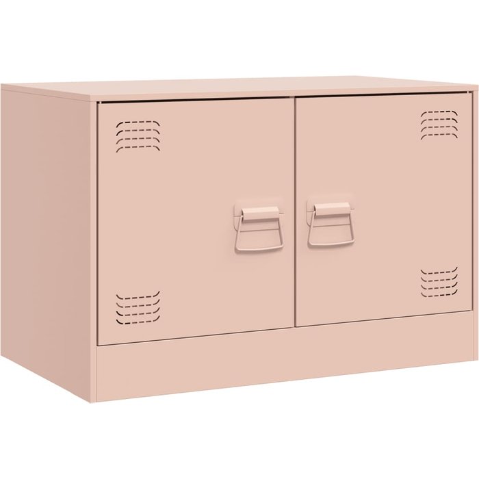 Mueble para tv | mueble de salón de acero rosa 67x39x44 cm cfw66501