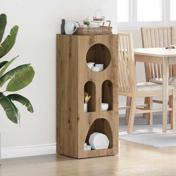 Maison exclusive - aparador roble artesanal 40 x 35 x 100.5 cm