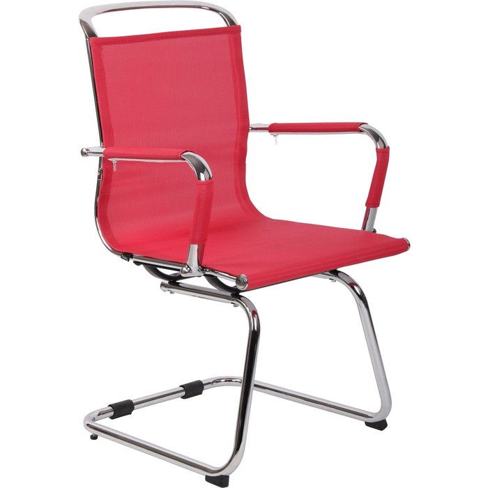 Silla de visita barnet mesh rojo