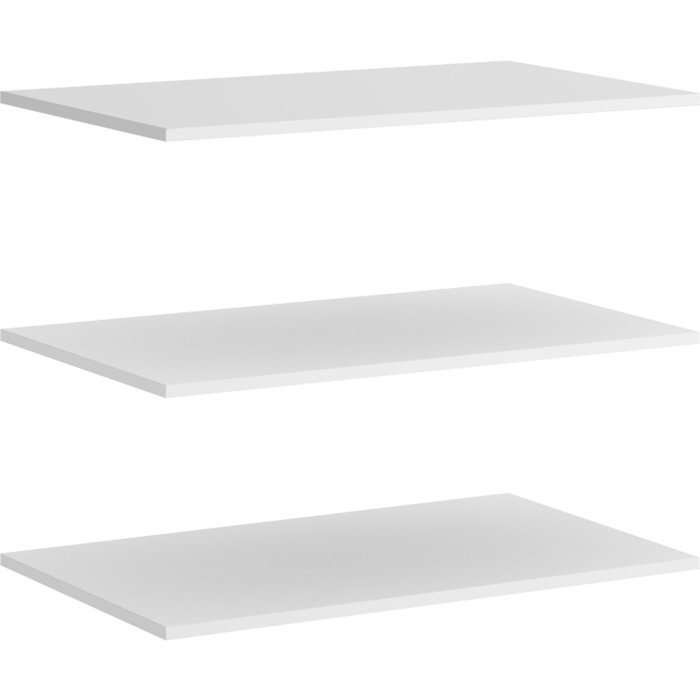 Pack estantes interior armario 180 blanco 1,6x87x51 cm | kit estantes armario