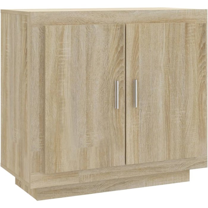 Aparador de madera contrachapada roble sonoma 80x40x75 cm - comfortxl