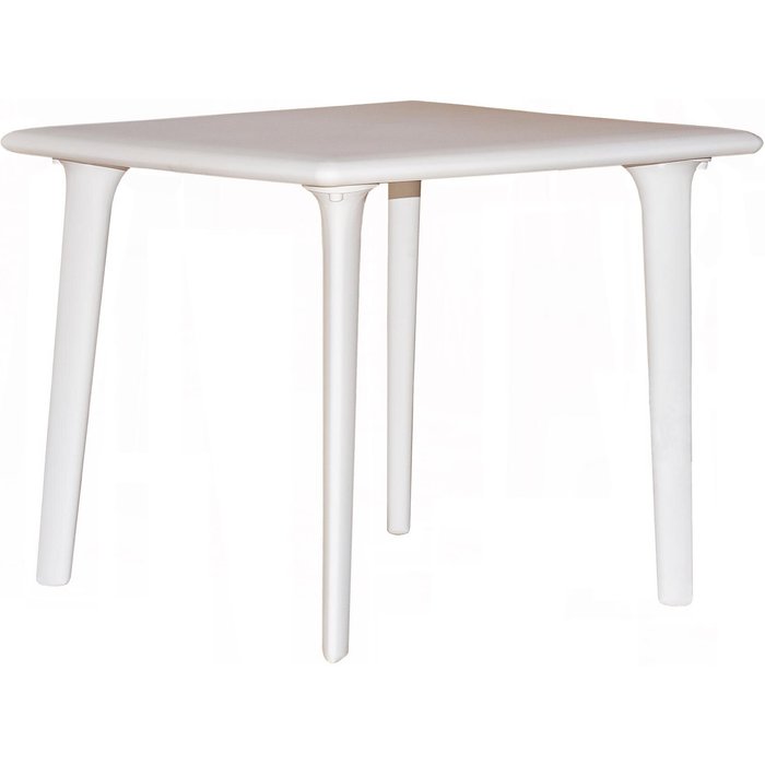 Resol dessa mesa cuadrada interior, exterior 90x90 blanco