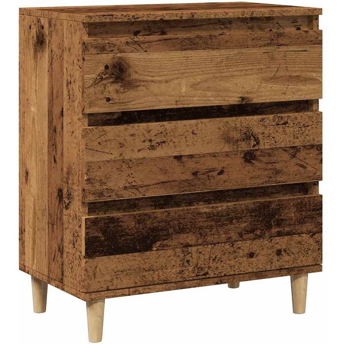 Aparador de madera contrachapada envejecida 60x35x70 cm - comfortxl