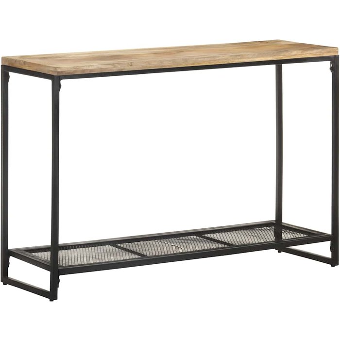 Mesa consola de madera maciza de mango 110x35x75 cm