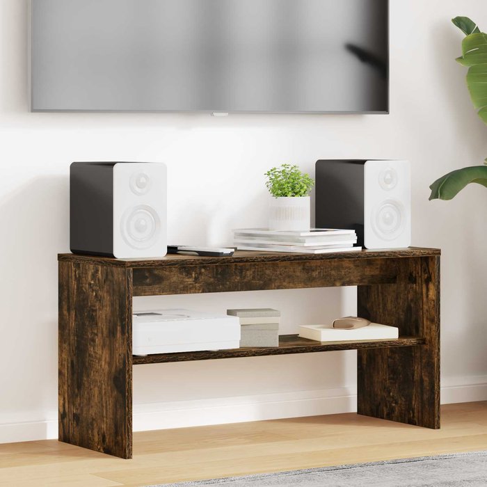 Mueble de tv de roble ahumado, 80 x 30 x 40 cm, madera de ingeniería