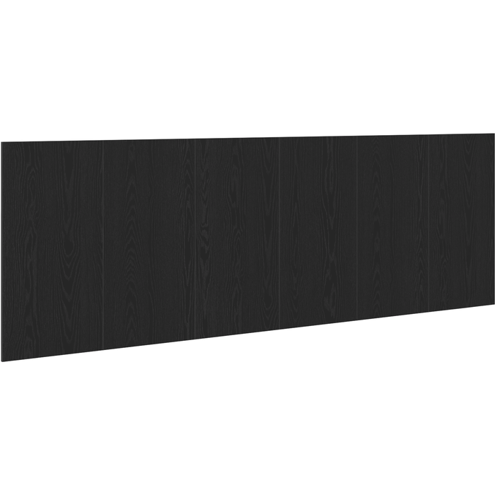 Cabecero de pared de roble negro 240x1.5x80 cm hecho de madera cfw83921
