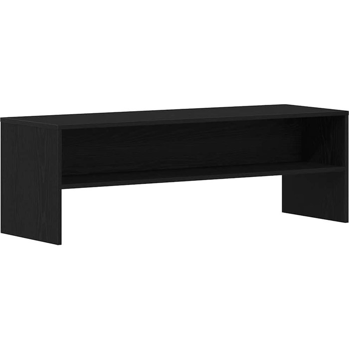 Mueble tv laminado roble negro 120x40x40cm - comfortxl