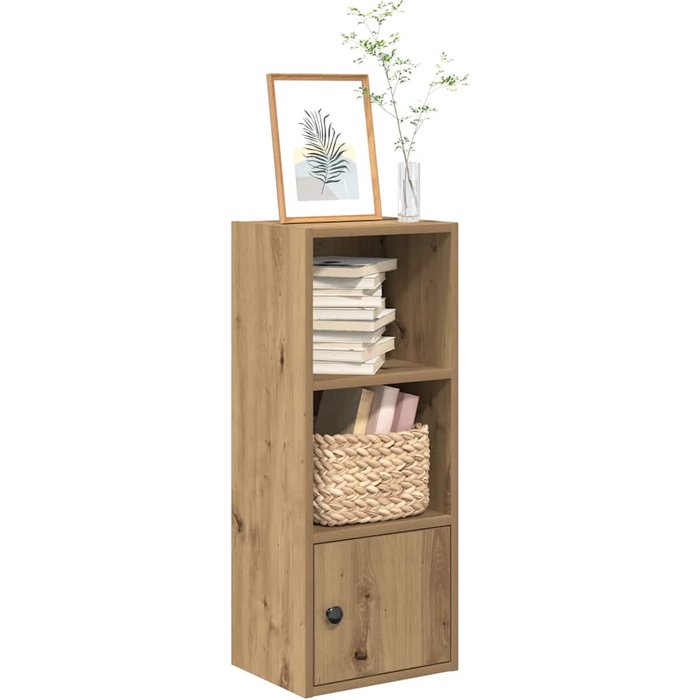 Librería artesanal de roble, 31x24x77 cm, madera de ingeniería. - pangivo