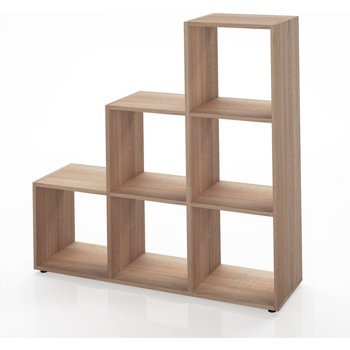 Vicco estantería escalonada , sonoma, 105 x 107.5 cm