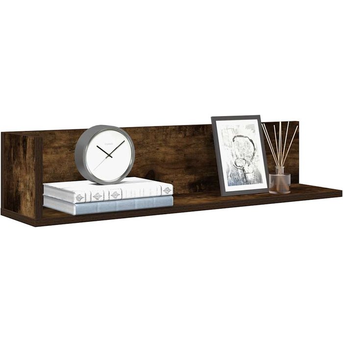 Maison exclusive - estantes de pared 2 uds madera roble ahumado 75x16,5x16,5 cm