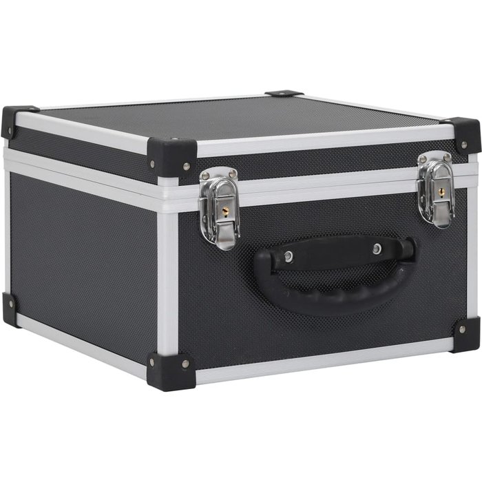 Maletín para 40 cd aluminio y abs negro