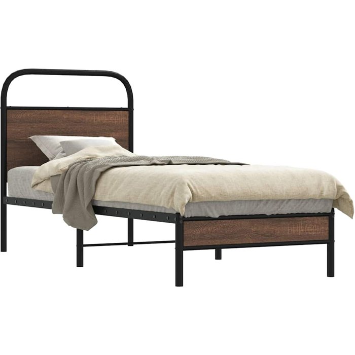 Maison exclusive - estructura de cama sin colchón 80x200 cm madera marrón roble