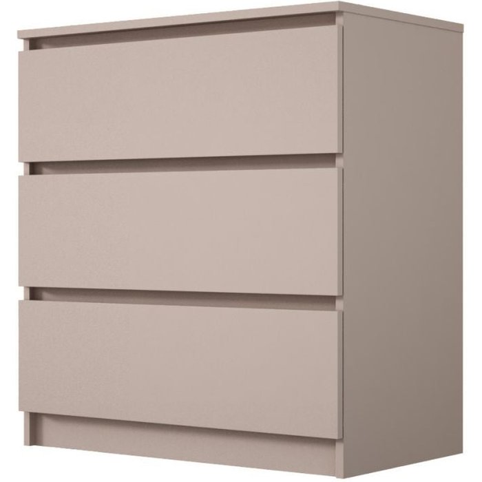 Cómoda: 3 cajones, caramelo, 70 x 39 x 79 cm