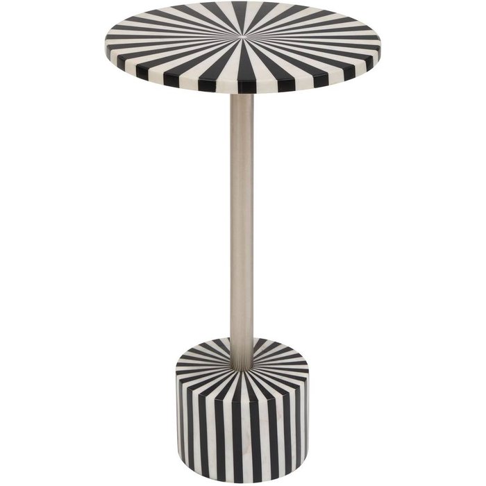 Mesa auxiliar nema blanca y negra 36x36x58,5cm