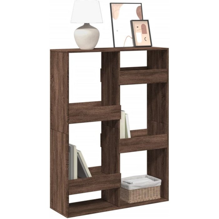 Estantería de madera de ingeniería marrón roble 100x33x135 cm vidaxl