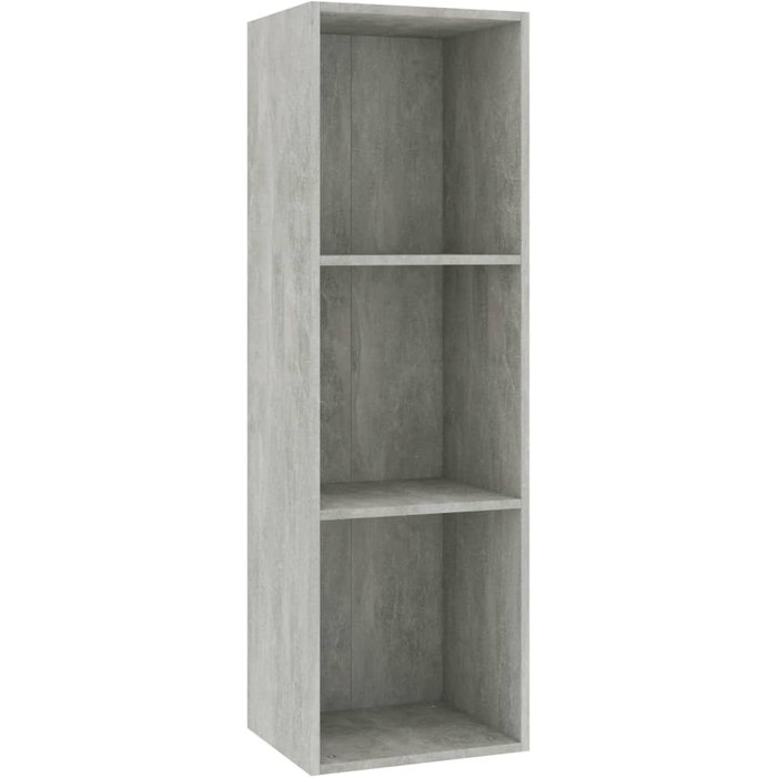 Estantería libros/mueble tv contrachapada hormigón 36x30x114cm – comfortxl