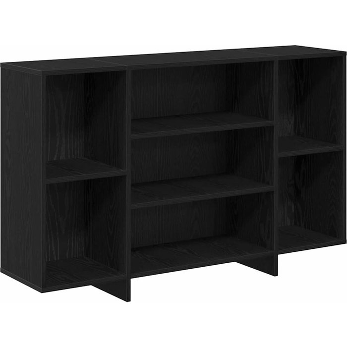 Vitrina | aparador roble negro 120 x 30 x 75 cm madera contrachapada