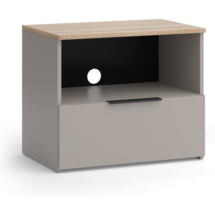 Vicco mueble bajo para tv wido, gris, 60 x 50 cm con cajón