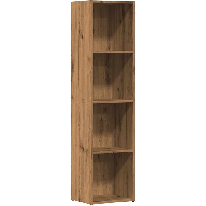 Estantería de madera ingeniería roble artisan 36x30x143 cm – comfortxl