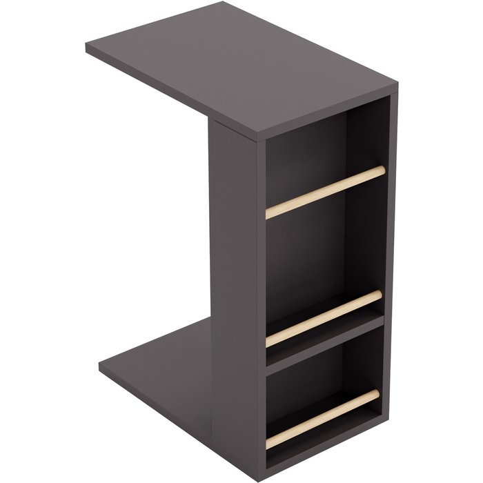 Mesa auxiliar para portátil 44 x 29 x 65 cm negra 03_0010963