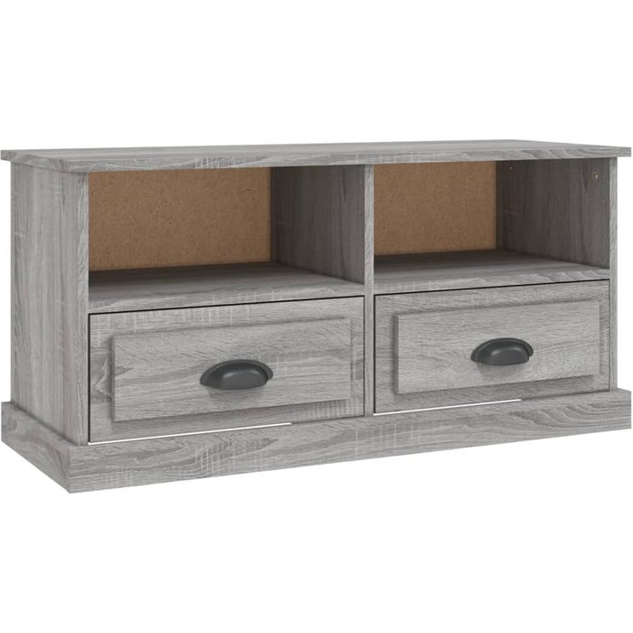 Mueble para tv madera contrachapada gris sonoma 93x35,5x45 cm - comfortxl