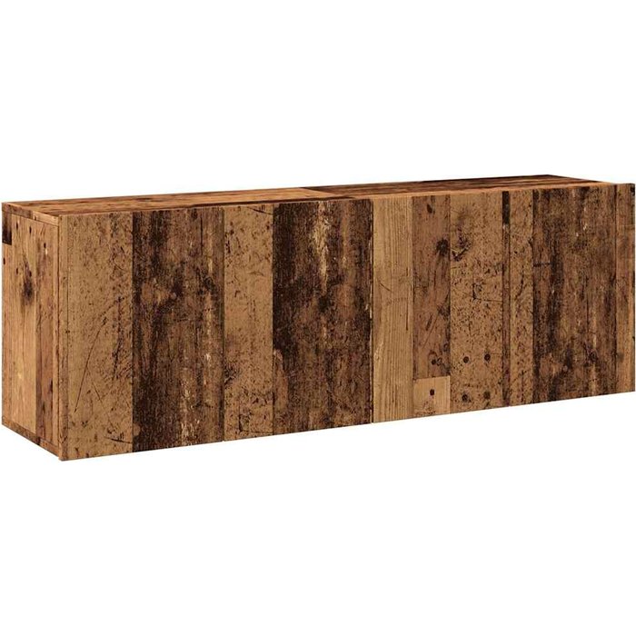 Muebles de tv de pared de 2 piezas, madera envejecida, 60x30x41 cm - comfortxl