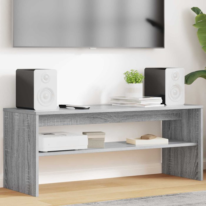 Mueble de tv sonoma gris 100 x 35 x 40 cm madera de ingeniería