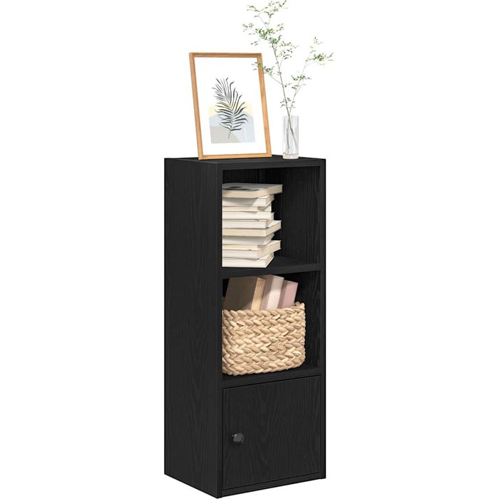Maison exclusive - librería de madera contrachapada roble negro 31x24x77 cm