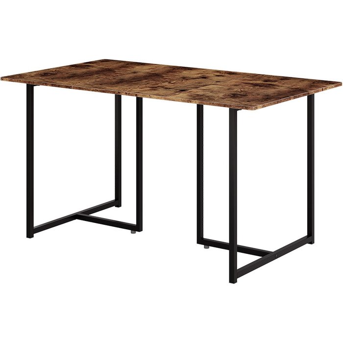 Vicco mesa de comedor merido, roble rústico/negro, 140 x 80 cm