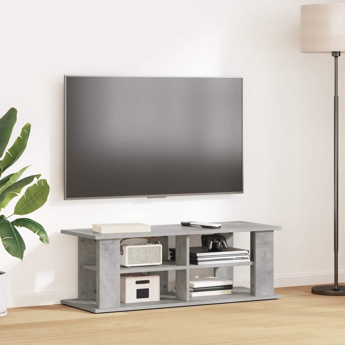 Mueble de tv gris hormigón 96 x 35 x 33,5 cm