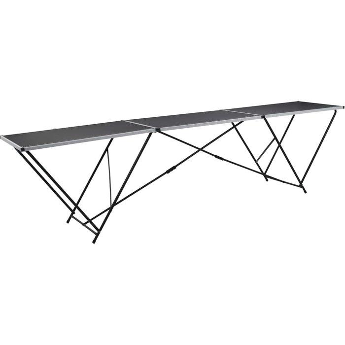 Mesa para empapelar plegable de mdf y aluminio 300x60x78 cm