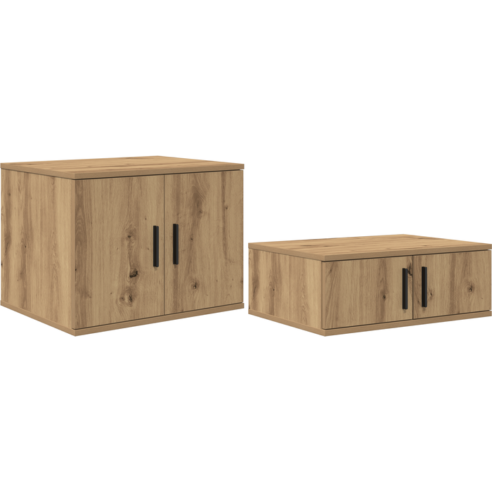 Mueble almacenaje madera ingeniería roble artisan 127x41x40 cm cfw17987