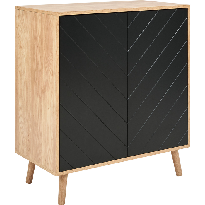 Beliani armario bristow negro