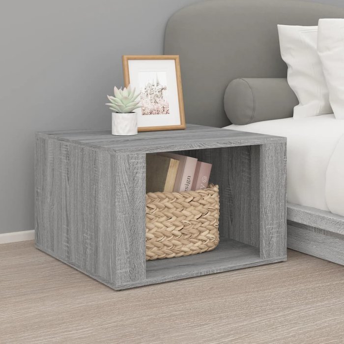 Maison exclusive - mesita de noche madera contrachapada gris sonoma 57x55x36 cm