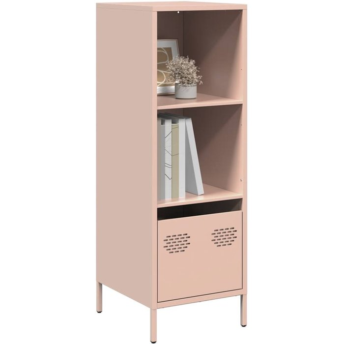 Aparador alto rosa 35x39x103,5 cm acero