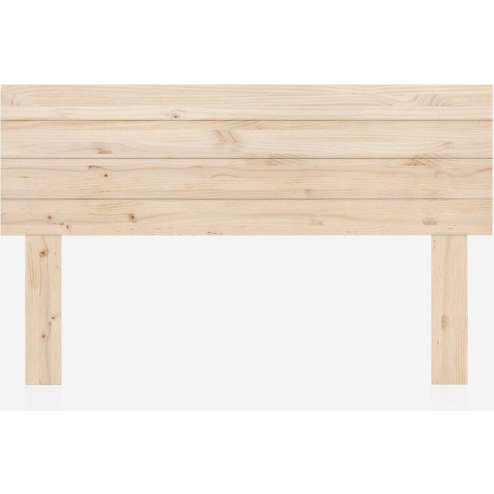 Pejecar – cabecero de madera para cama de 90 cm barnizado natural almanzor