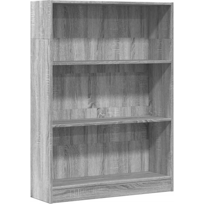 Estantería de madera de ingeniería gris sonoma 80x24x109 cm – comfortxl