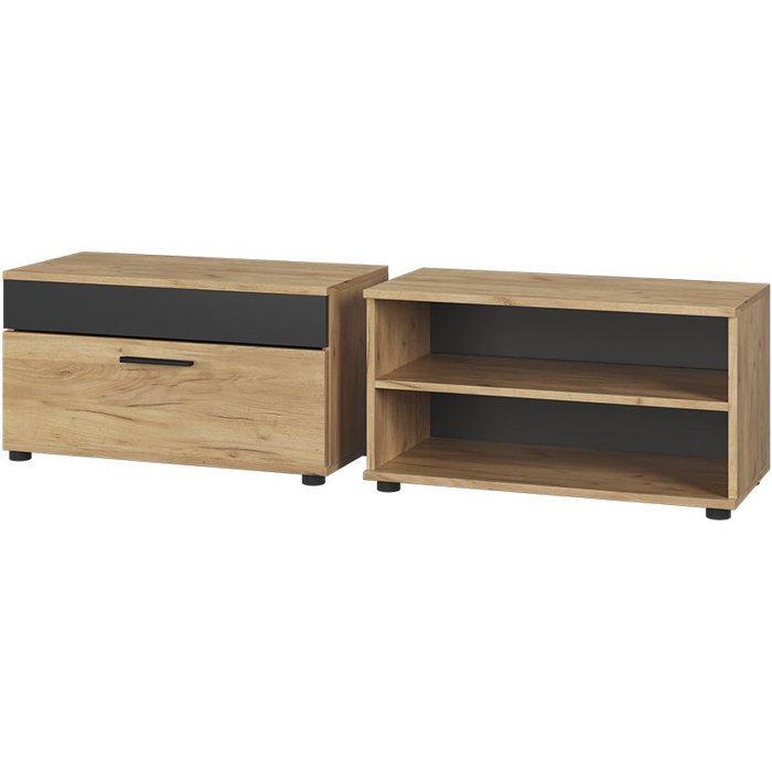 Vicco armarios de salón berno, oro power roble/antracita, 2 partes