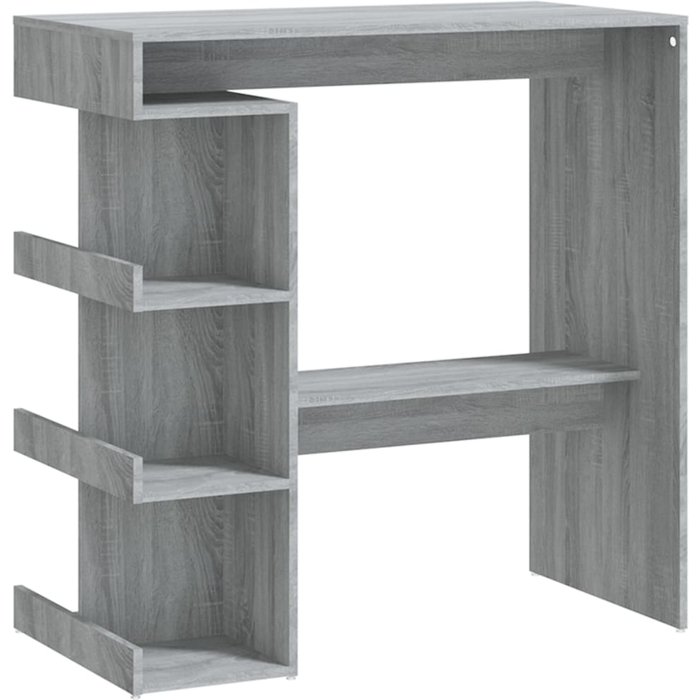 Mesa bar estante almacenaje gris sonoma 100x50x101,5 cm