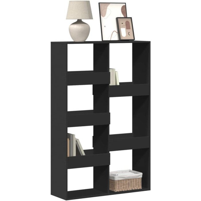 Estantería de madera de ingeniería negra 100x33x155,5 cm vidaxl