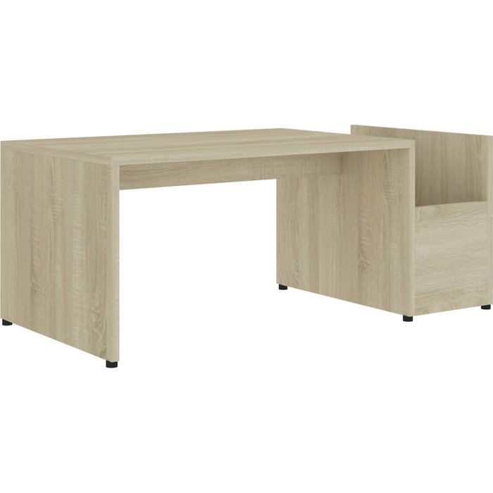 Mesa de centro madera contrachapada color roble 90x45x35 cm - comfortxl