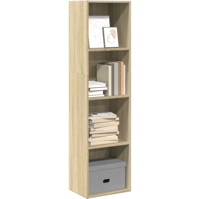 Librería roble sonoma 40x30x152 cm madera contrachapada